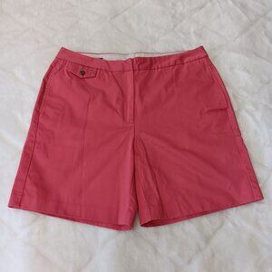 Lands' End pink casual chino shorts